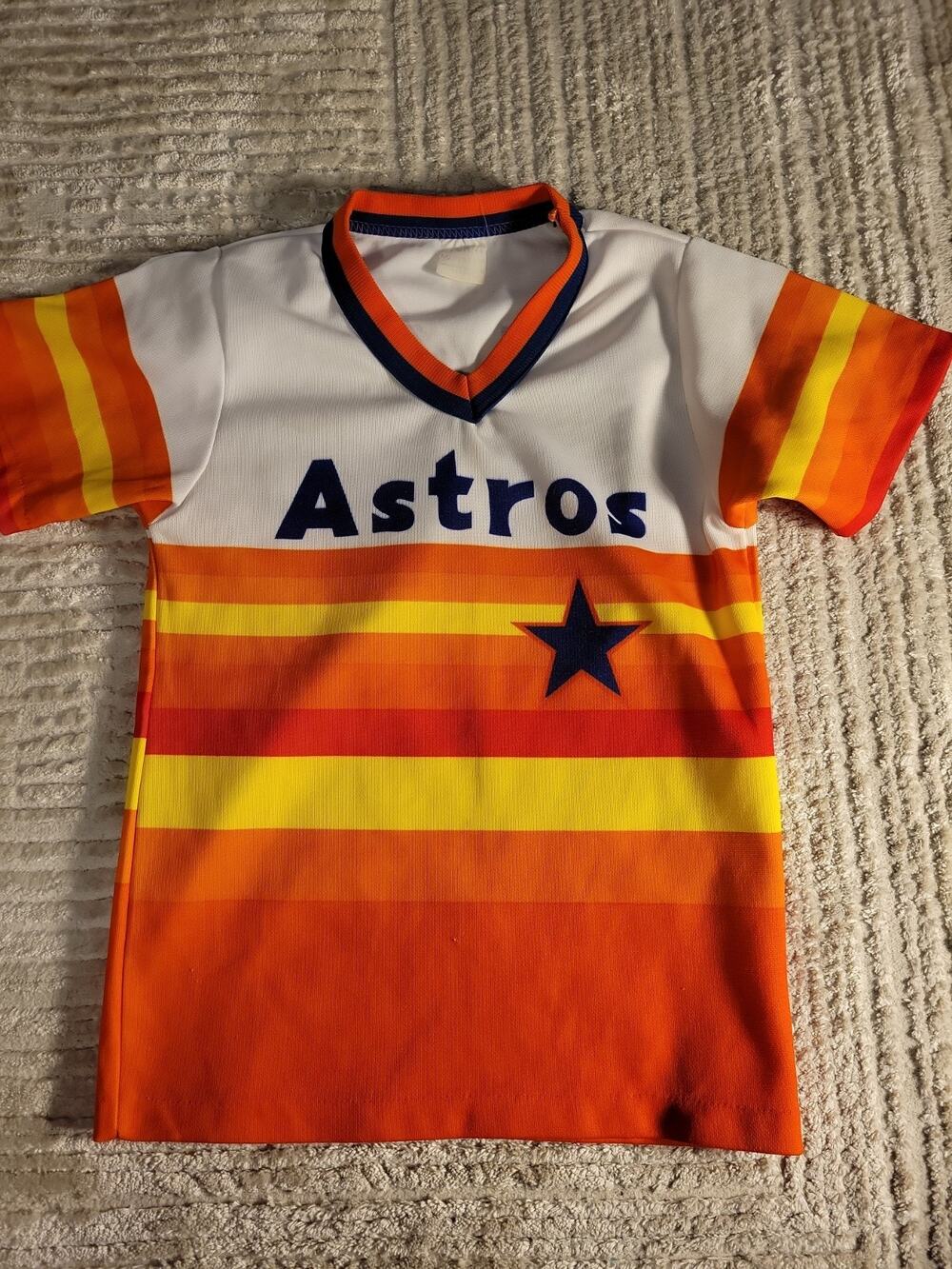 Houston Astros Jersey baseball MLB Youth Size Medium Boys Kids Children